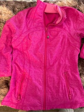 Lululemon Pink Full-Zip Active Jacket